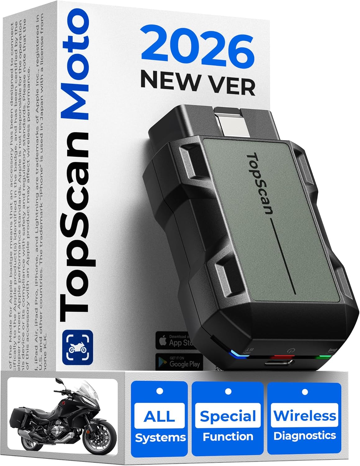 TOPDON TopScan Scanner Bluetooth per moto