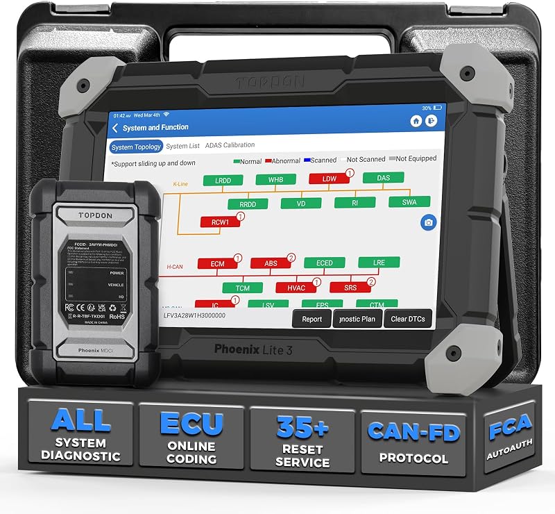 TOPDON Phoenix Lite 3 dubbelriktad OBD2-skanner